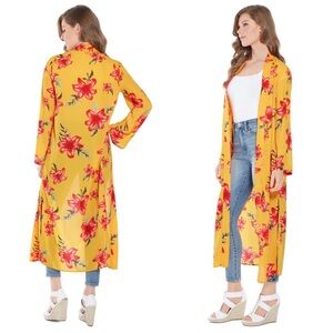 New GUESS Florela Floral-Print Duster XS/S